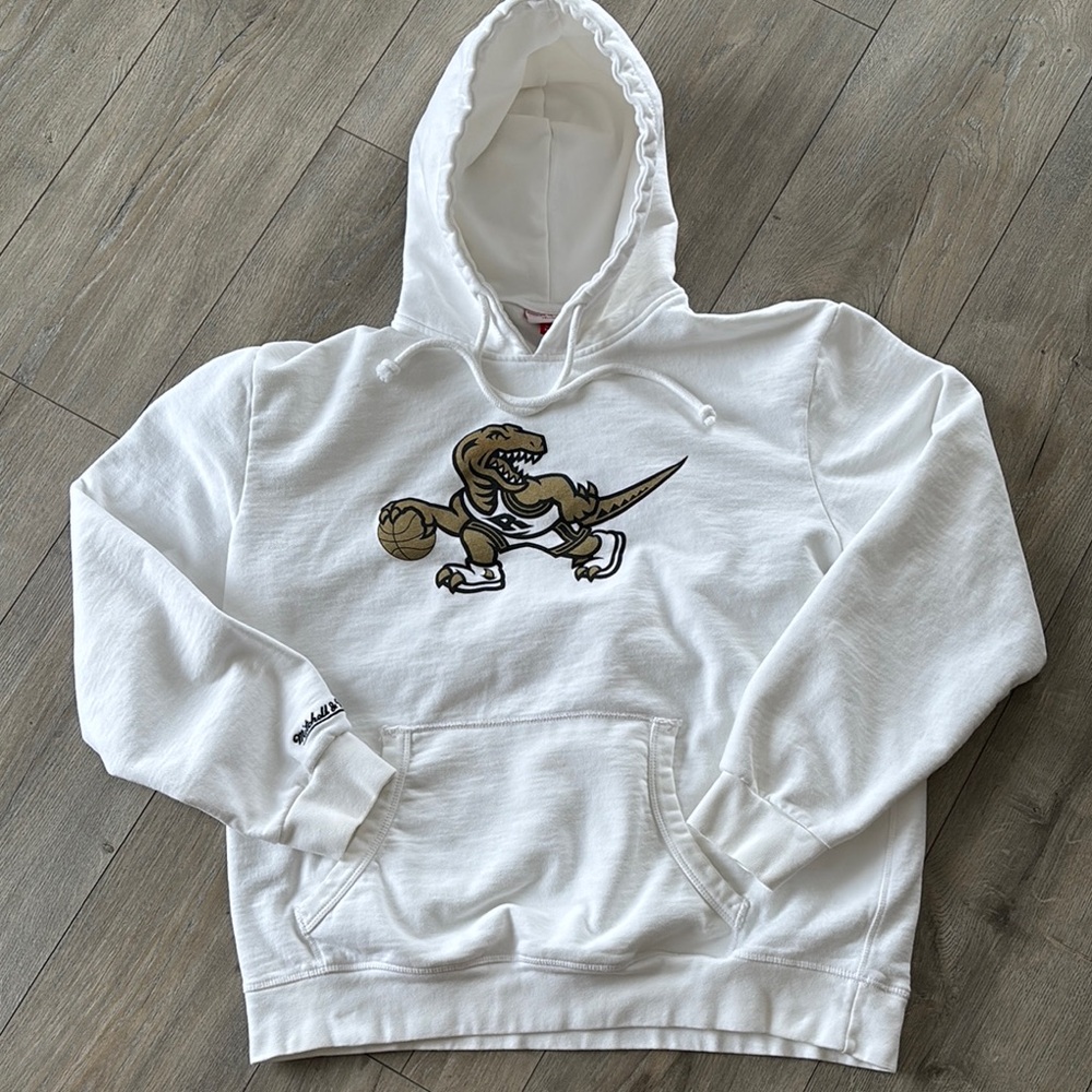 Mitchell & Ness unisex White Toronto Raptors Hoodie size 2XL